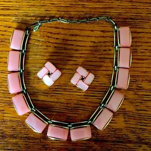 Vintage Lisner choker and earrings